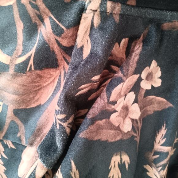 Soft Surroundings Floral Draped Faux Suede Jacket M - Picture 5 of 7